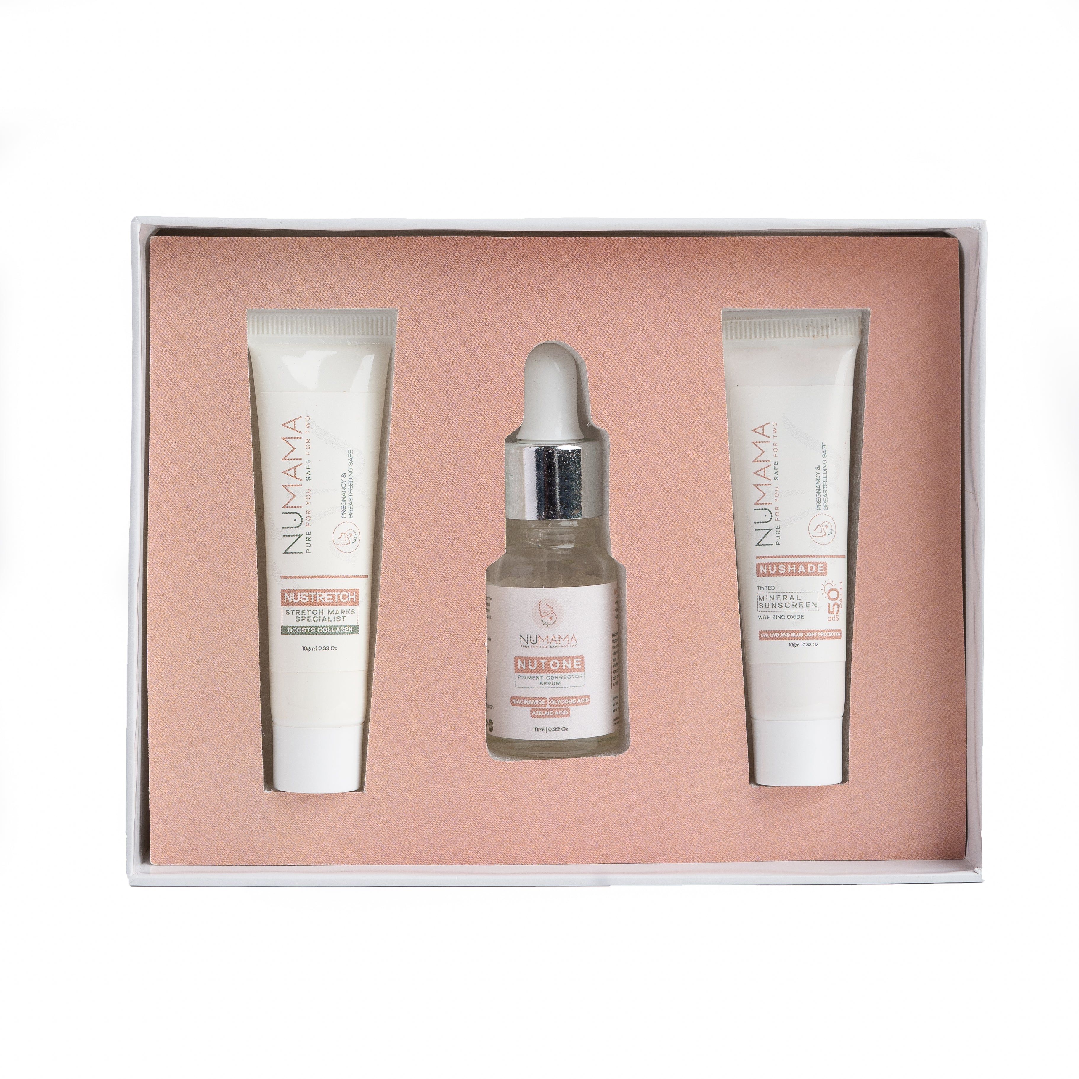NuMama Skincare Essentials Trial Box - Pack of 3